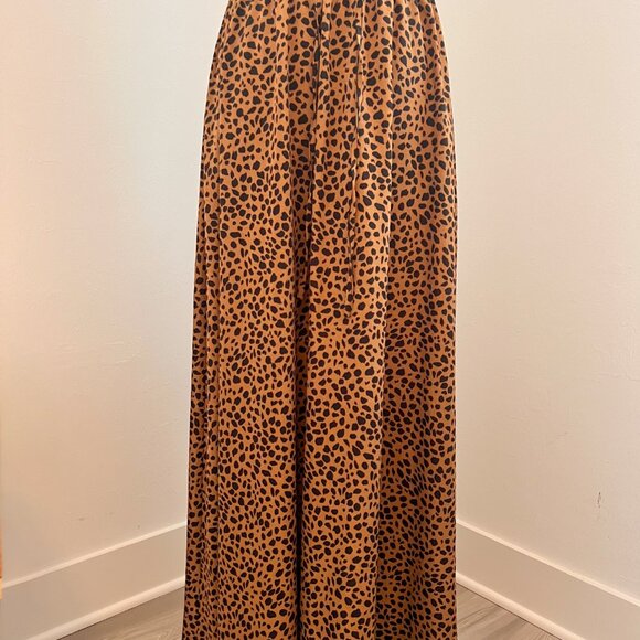 Pre-Loved Cheetah-Print High-Waisted Maxi Skirt - Size Medium - Picture 4 of 9